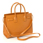 Saint Laurent Palmelatto Calfskin Baby Sac De Jour Senape Yellow