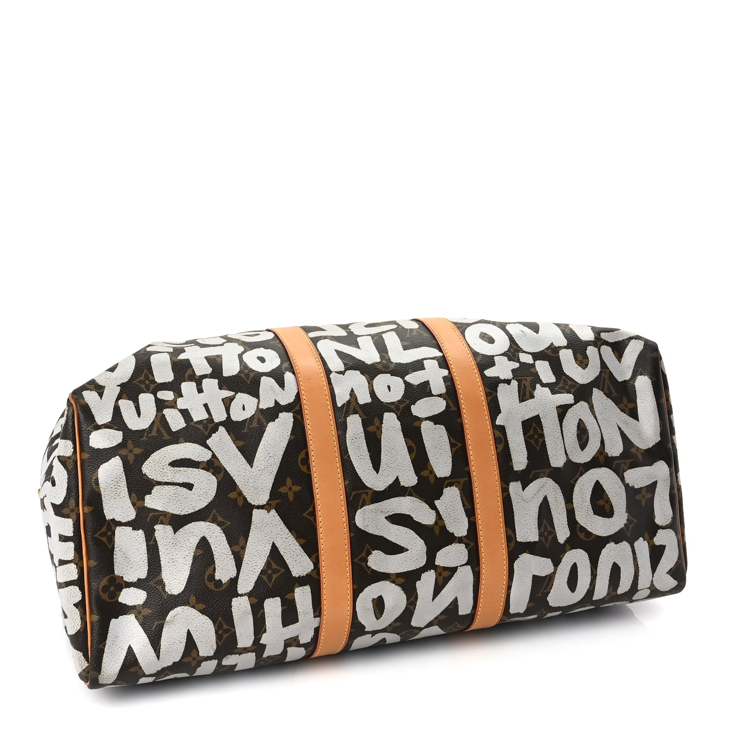 Louis Vuitton Monogram Graffiti Keepall 50  Silver
