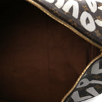 Louis Vuitton Monogram Graffiti Keepall 50  Silver
