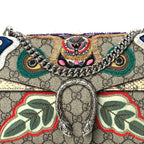 Gucci GG Supreme Monogram Snakeskin Embroidered Small Dionysus Shoulder Bag