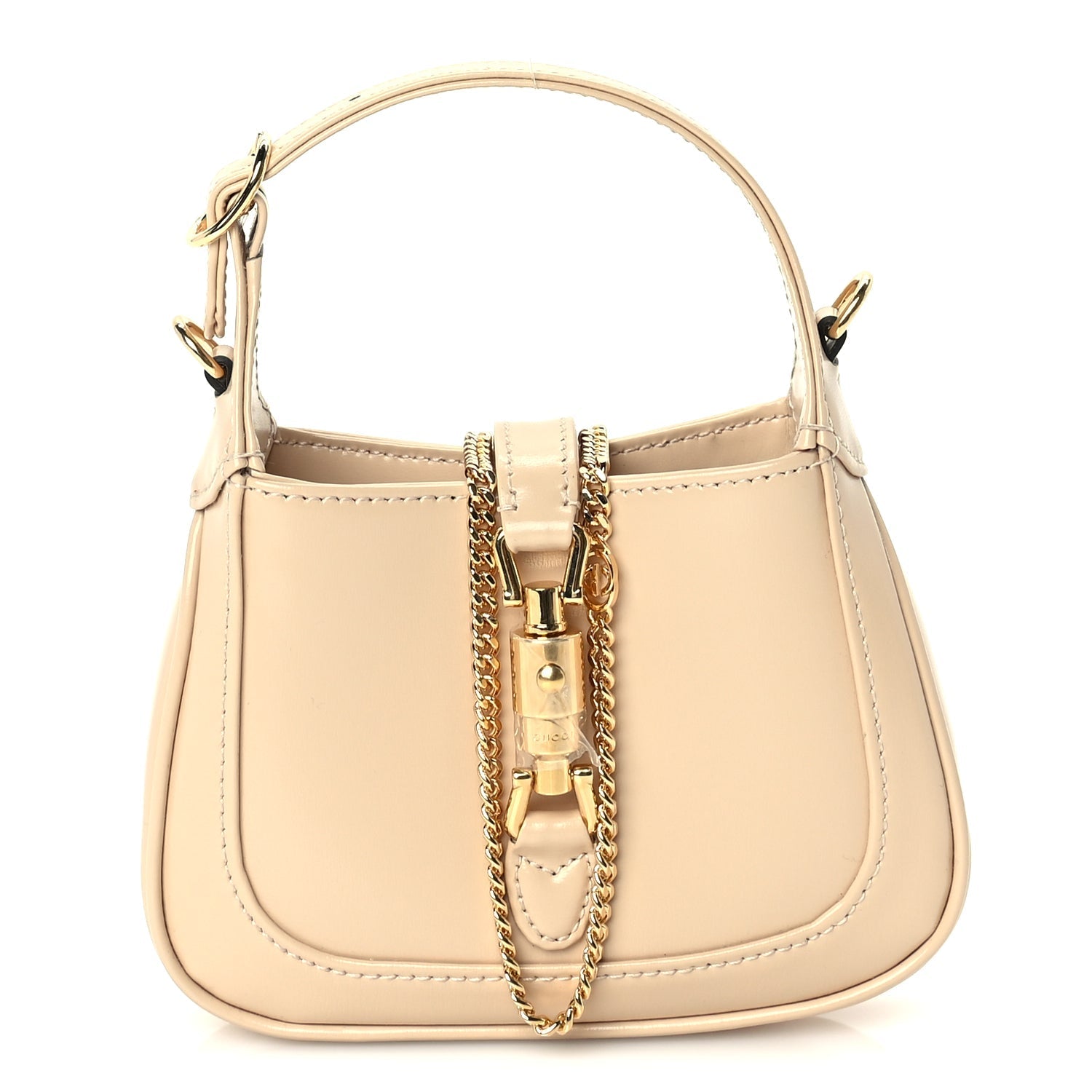 Gucci Boarded Dyana Lux Calfskin Nano Jackie 1961 Hobo Beige