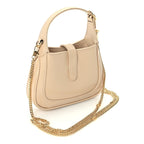 Gucci Boarded Dyana Lux Calfskin Nano Jackie 1961 Hobo Beige