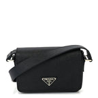 Prada Saffiano Shoulder Bag Black