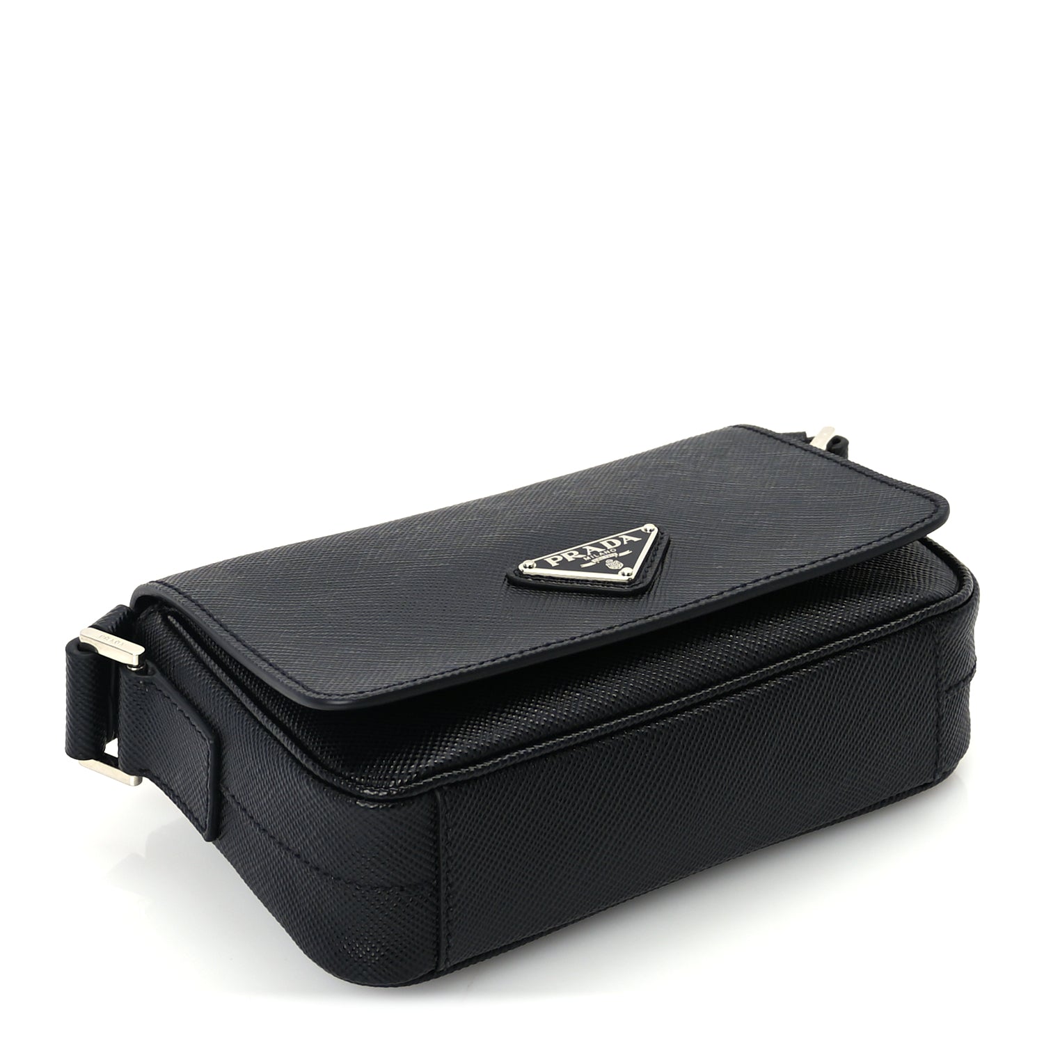 Prada Saffiano Shoulder Bag Black