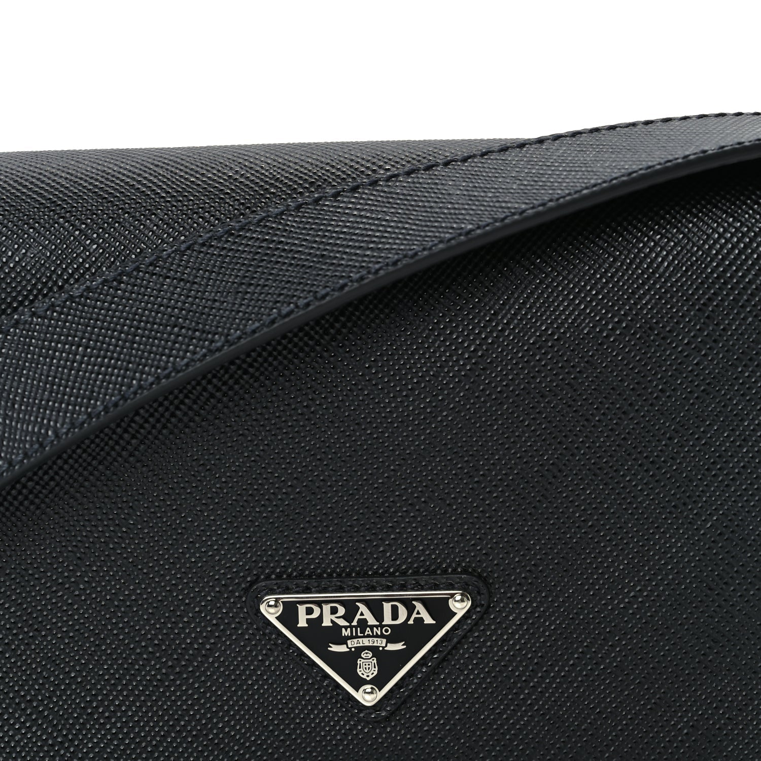 Prada Saffiano Shoulder Bag Black