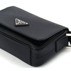 Prada Saffiano Shoulder Bag Black