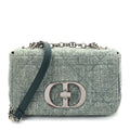 Christian Dior Tweed Macrocannage Small Caro Bag  Light Green