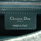 Christian Dior Tweed Macrocannage Small Caro Bag  Light Green