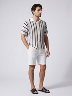 The Ravello Stripe Crochet Shirt