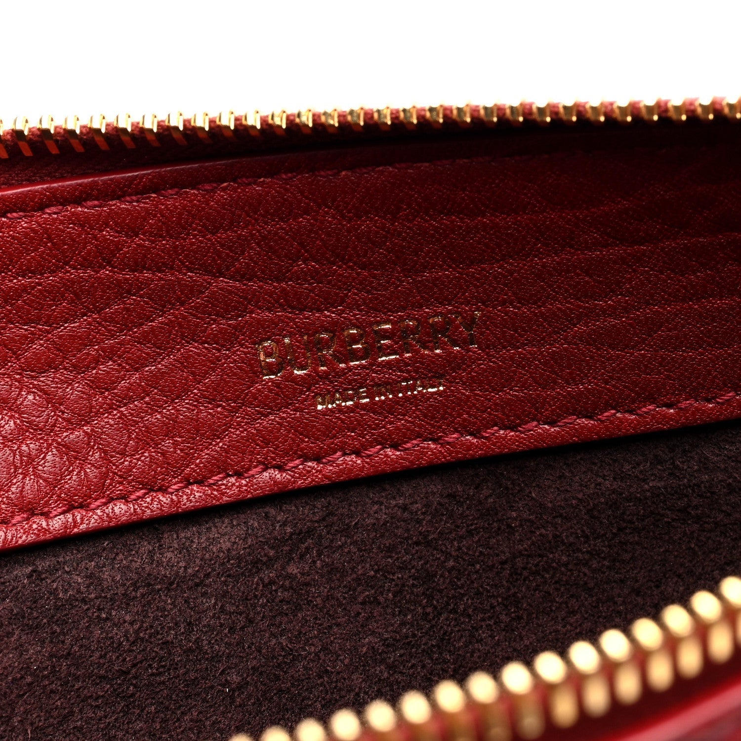 Burberry Grainy Calfskin Small Knight Bag Ruby