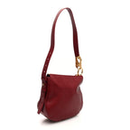 Burberry Grainy Calfskin Small Knight Bag Ruby