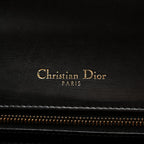 Christian Dior Lambskin Studded Medium Diorama Flap Bag Black