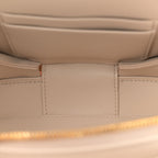Christian Dior Calfskin CD Signature Oval Crossbody Camera Bag Caramel Beige