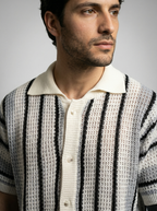 The Ravello Stripe Crochet Shirt