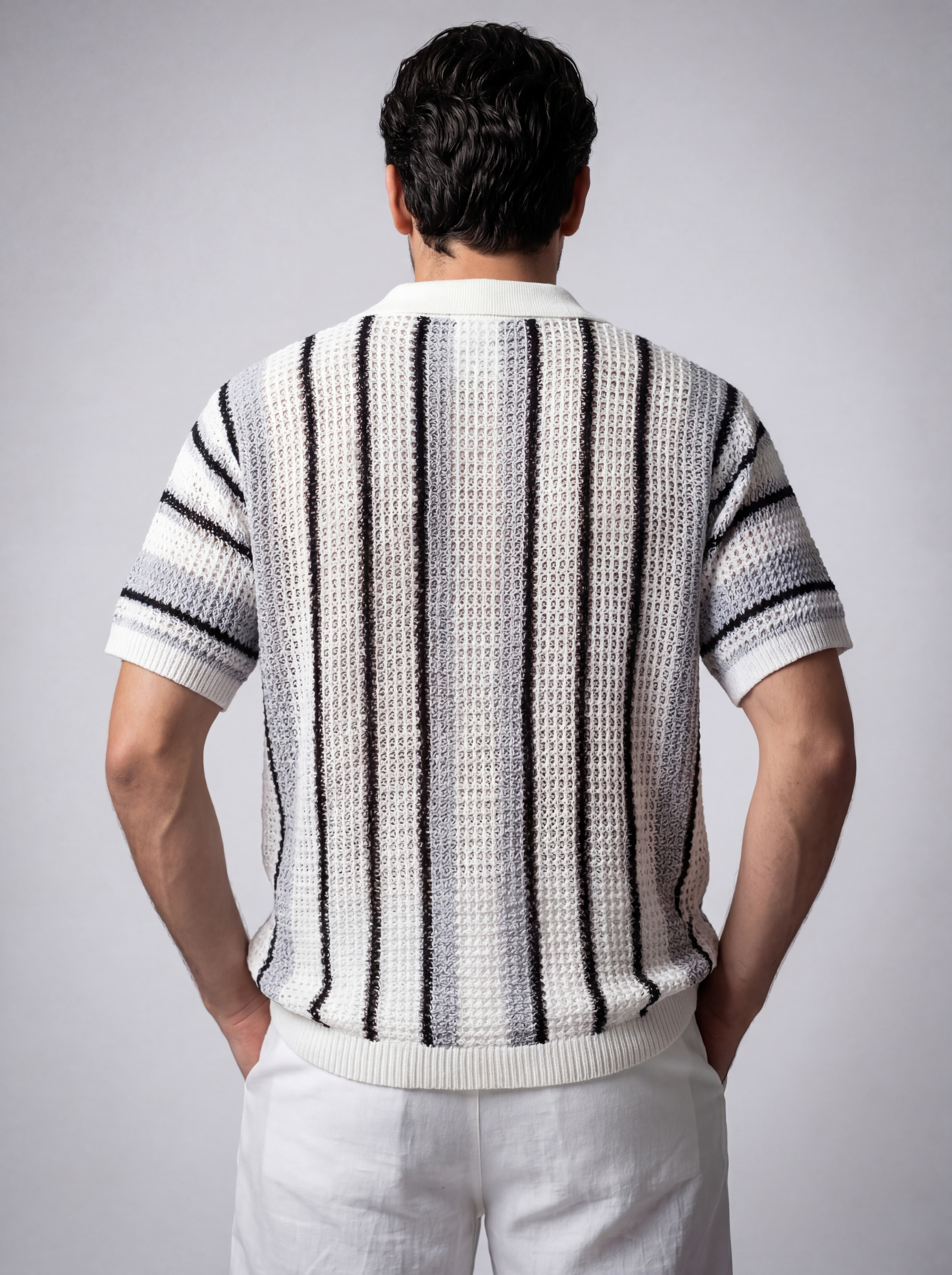 The Ravello Stripe Crochet Shirt