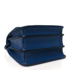 Versace Denim La Medusa Chain Shoulder Bag Navy Blue