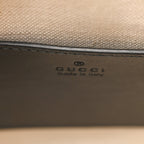 Gucci Calfskin GG Matelasse Shoulder Bag Black Natural
