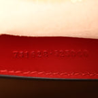 Gucci Calfskin Matelasse Diagonal Mini InterLocking G Heart Shoulder Bag Hibiscus Red